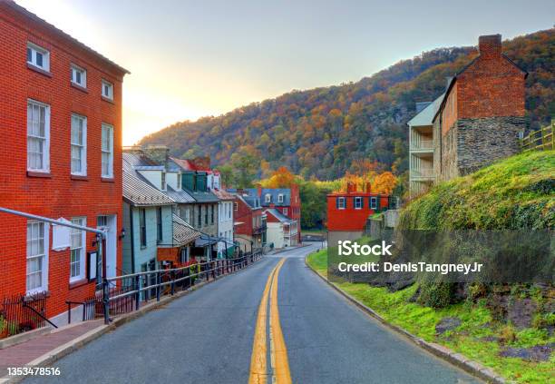 Harpers Ferry West Virginia Stock Photo - Download Image Now - West Virginia - US State, Harpers Ferry, Small Town America