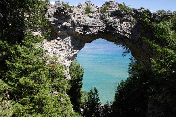 istock Arch Rock on Mackinac Island 1353501988