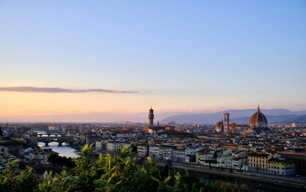 istock the sunset in Firenze (Florence) from the high 1353502057