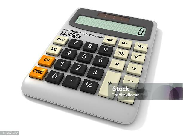 De Calculadora Electrónica Foto de stock y más banco de imágenes de Calculadora - Calculadora, Actividades bancarias, Blanco - Color