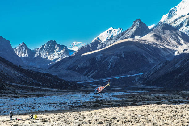 istock Amazing Himalayan view, sky and high mountains 1353522913