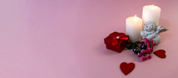 istock Flat lay with copy space  for the wedding, birthday, party or other celebration. 1353530285