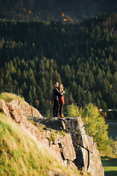 istock Affectionate Couple in Outdoor Nature Park 1353530306