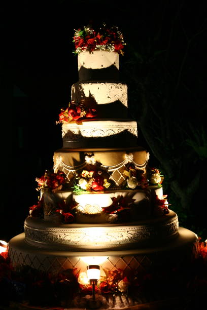 istock A wedding cake in the dark 1353548066