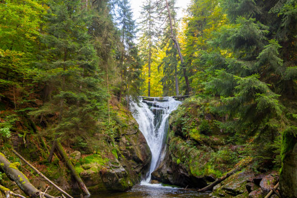 istock The Kochel Falls in Wodospad Szklarki, Krkonose Mountains (Poland) 1353550164