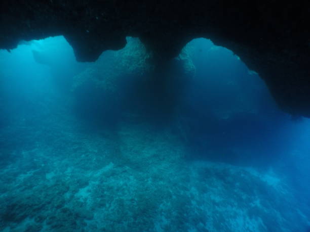 istock Scuba diving at Blue Hole in Palau 1353555098