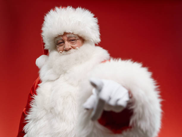 istock Santa Claus is satisfied with you 1353559017