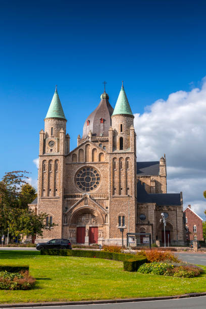 Maastricht, Holland - October 16, 2021: St. Lambert Church or Sint-Lambertuskerk in Maastricht, Netherlands. The church was built in 1916 by the project of Hubert van Groenendael.