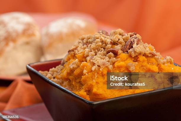 Sweet Potatoe Souffle Stock Photo - Download Image Now - Sweet Potato, Casserole, Dessert Souffle