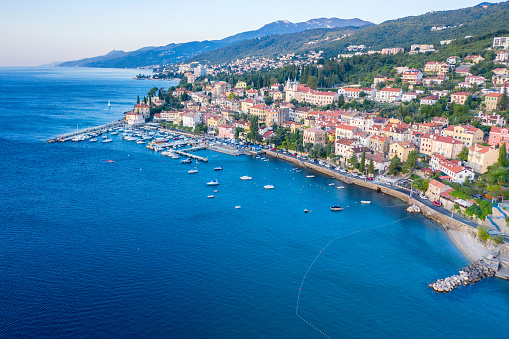 Volosko, Opatija, Croatia - aerial view