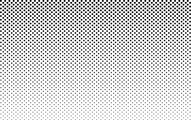 Halftone dot pattern. Gradient texture with gradation. Black halftone gradient pattern with fade on white background. Big graphic geometric poster. Monochrome retro wallpaper. Design element. Vector Halftone dot pattern. Gradient texture with gradation. Black halftone gradient pattern with fade on white background. Big graphic geometric poster. Monochrome retro wallpaper. Design element. Vector. gradation stock illustrations