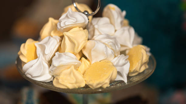 istock Homemade Meringue on Serving Plate 1353580403