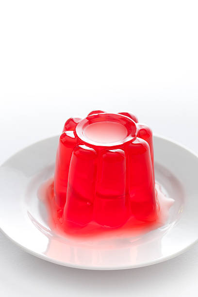 istock Strawberry gelatin on a dish 135358131