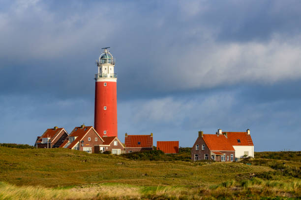istock Texel lighthouse in the dunes during a stormy autumn night 1353582061