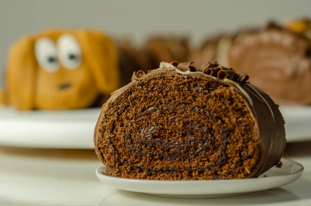 istock Dachshund cake, chocolate sponge cake with chocolate flavoured buttercream 1353587720