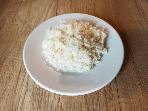 Traditional turkish rice pilaf dish serving in Istanbul turkey