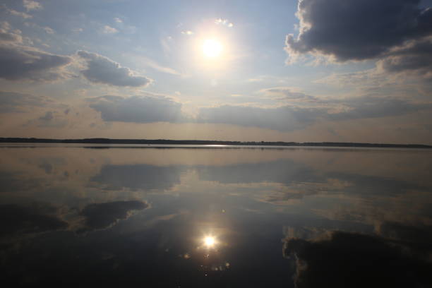 istock Seliger Russia 10.08.2018 lake pier sky 1353592172