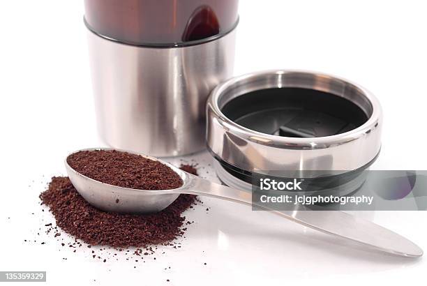 Coffee Stock Photo - Download Image Now - Ground Coffee, Serving Scoop, Black Color
