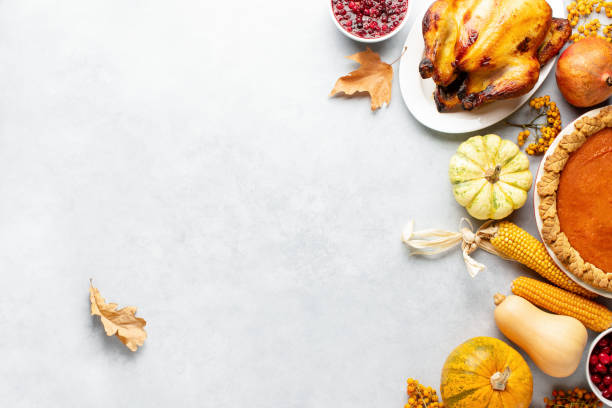 istock Thanksgiving dinner invitation or greeting card template 1353593872