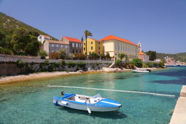 istock Town of Vis, Croatia 1353594568