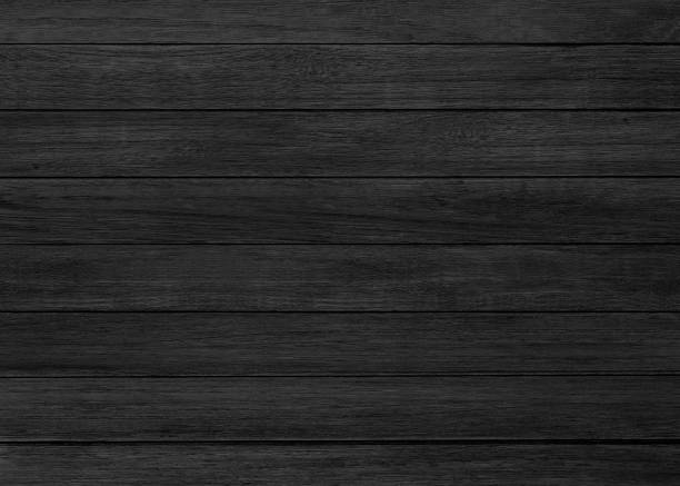 istock Black wood color texture horizontal for background. Surface light clean of table top view. Natural patterns for design art work and interior or exterior. Grunge old white wood board wall pattern 1353596082