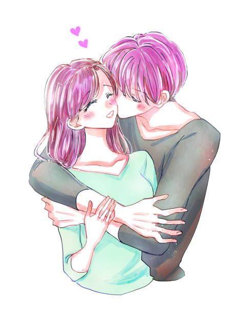 109 Anime Couple Hugging Illustrations & Clip Art - iStock