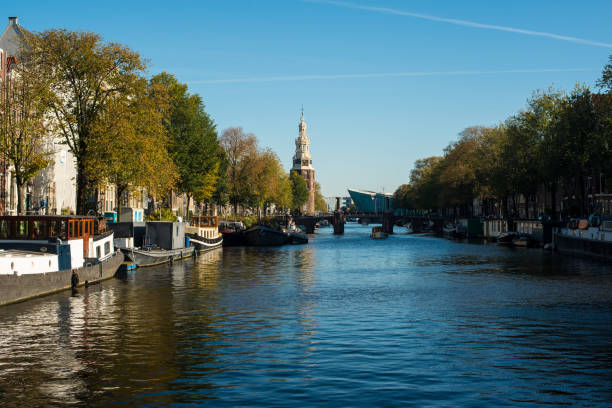 istock boats on the river Amstel 1353608926
