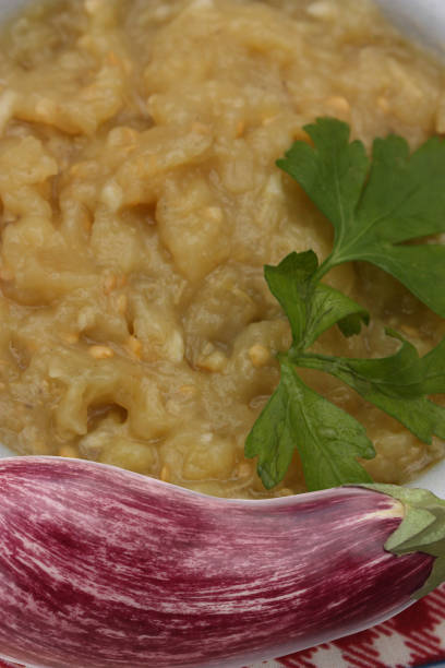 istock Eggplant caviar in a ramekin   Middle Eastern Cuisine 1353619704