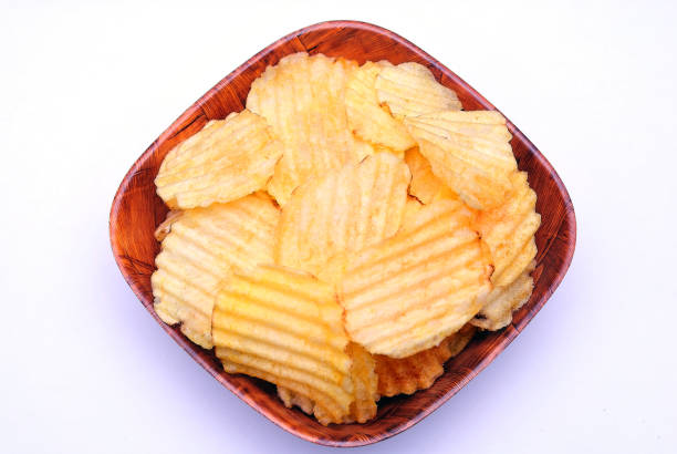 istock Ribbed and crunchy potato chips 1353619822