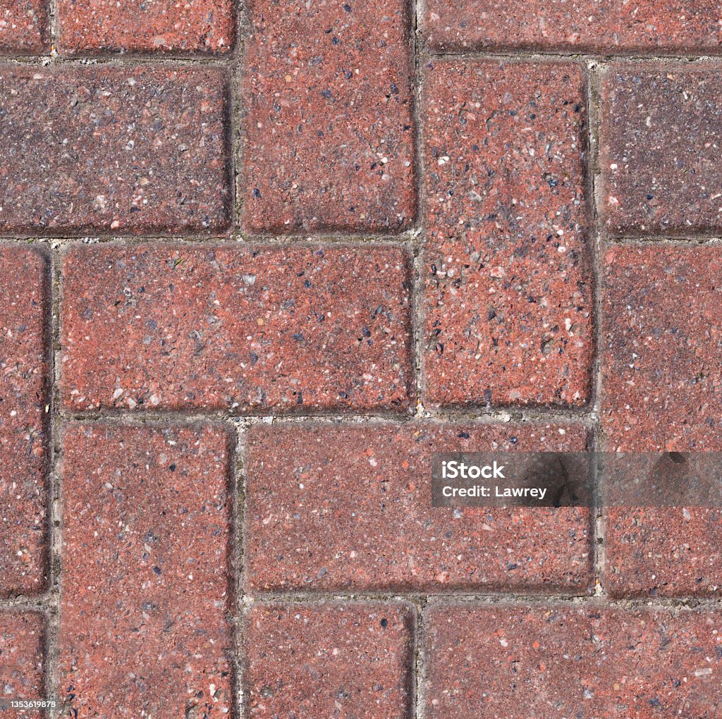 Loop Brick Texture Red Brick Surface Texture In Repeating Pattern Stock Photo - Download ...