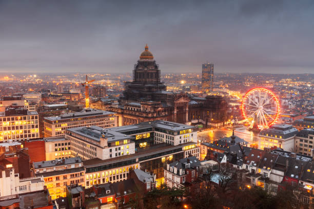 ブリュッセル, ベルギー・シティスケープ - ブリュッセル首都圏地域 ストックフォトと画像