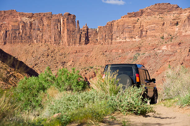 istock SUV at Outdoor Campsite Moab Utah 135362597