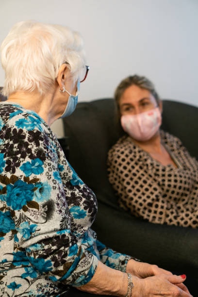 istock Woman talking to her mother 1353626260