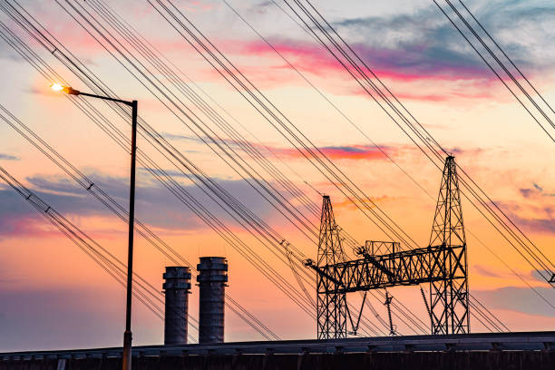 Electrical poles of high voltage