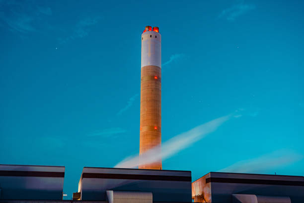 View of Castle Peak Power Station in Hong Kong