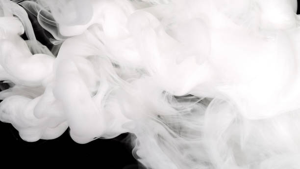 istock Environmental pollution concept. White cloud of ink. Meditative background. Beautiful milky white awesome abstract background. 1353633416