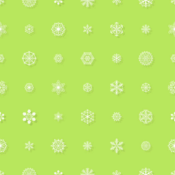 istock Abstract Seamless Pattern Winter Snowflake Background For Christmas, New Year, Xmas Decoration Vector Design Style 1353634634