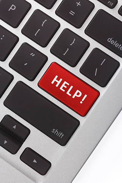 Help on return key stock photo