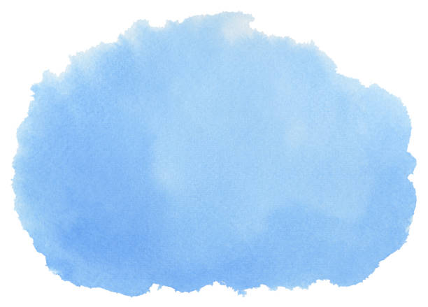istock Abstract blue watercolor painting background 1353644327