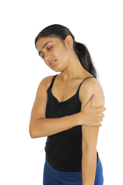 istock Female Experiencing Shoulder Pain 1353648180
