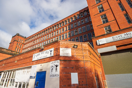 The Fit Pit Gym at Belper Mills in Derbyshire, England. This is a commercial venue.