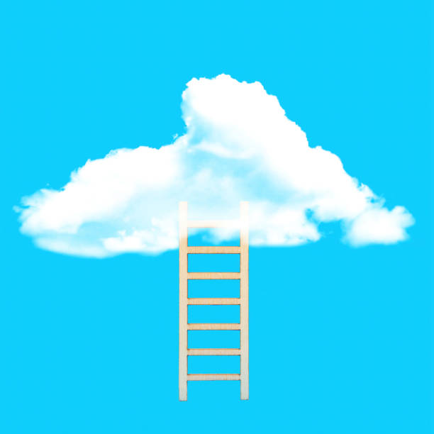 istock Ladder to the clouds 1353654089