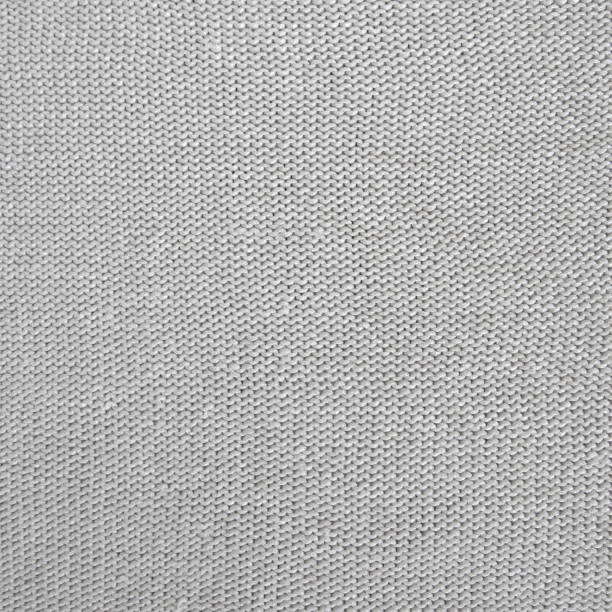 istock Real grey knitted fabric made of heathered yarn textured background 1353658399