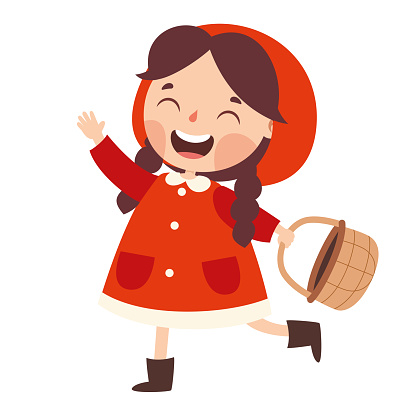 Cartoon Drawing Of Red Riding Hood
