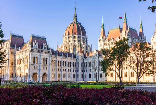 istock Hungarian parliament building in Budapest, Hungary 1353673960