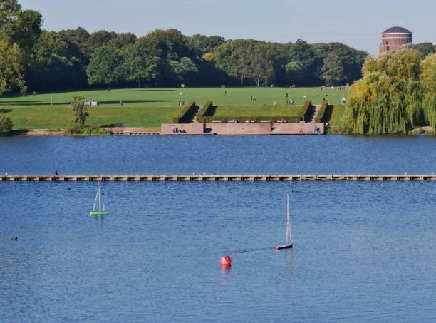 istock Model ships in the Stadtparksee 1353683430