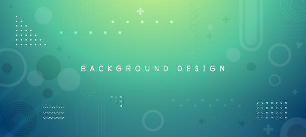 ilustrações de stock, clip art, desenhos animados e ícones de abstract green gradient geometric shape circle background. modern futuristic background. can be use for landing page, book covers, brochures, flyers, magazines, any brandings, banners, headers, presentations, and wallpaper backgrounds - pattern green circle vector