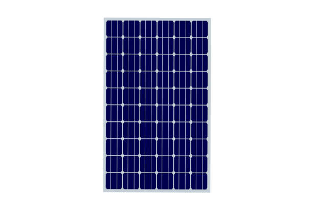 panel słoneczny izolowany na białym tle. renderowanie 3d - solar panel solar power station solar energy solar equipment zdjęcia i obrazy z banku zdjęć