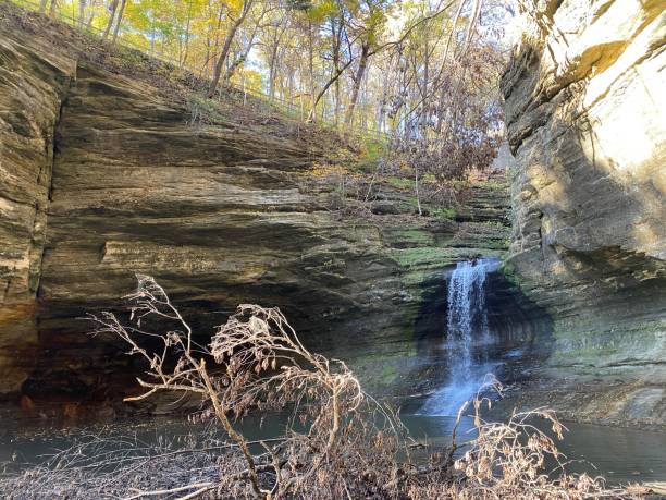 istock Fall Color in starved rock state park and Matthiessen park 1353690571