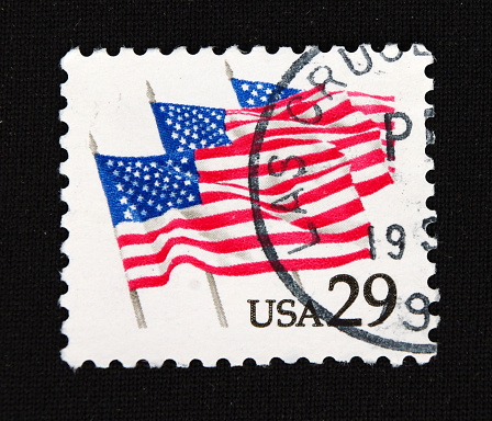 American flag stamp